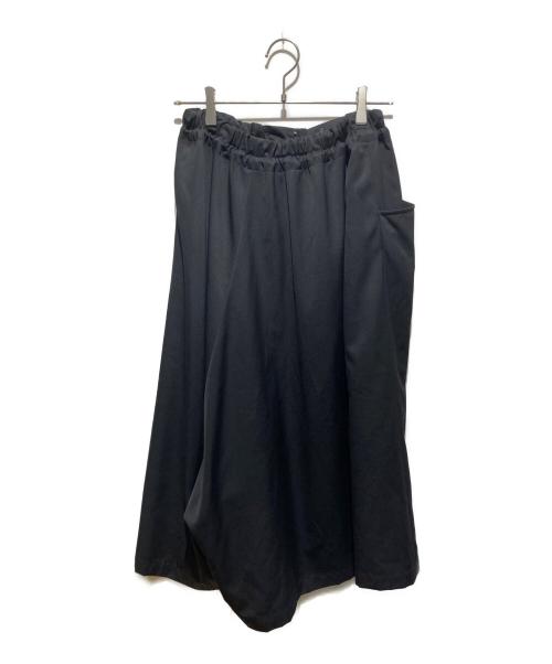 Y'S YOHJI YAMAMOTO（ワイズ ヨウジヤマモト）Y's yohji yamamoto (ワイズ ヨウジヤマモト) アシンメトリー デザインサルエルパンツ ブラック サイズ:1の古着・服飾アイテム
