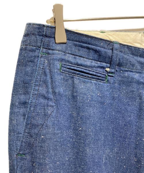 BURGUS PLUS（バーガスプラス）BURGUS PLUS (バーガスプラス) 402 ジップフライ ミリタリー デニムトラウザース インディゴ サイズ:32の古着・服飾アイテム