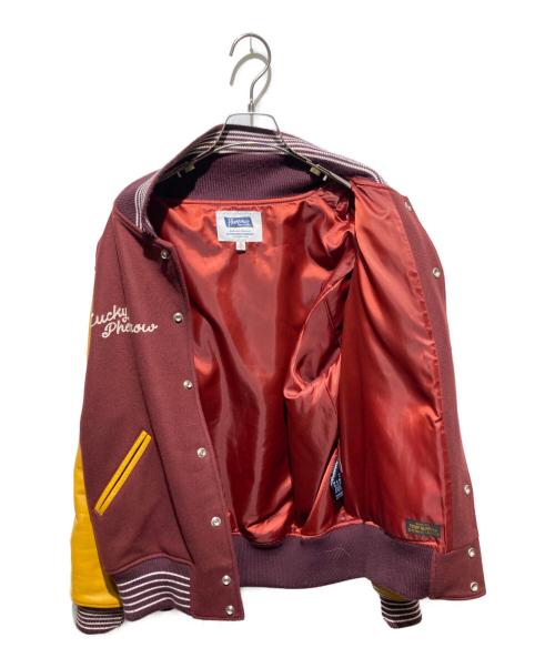 Pherrow's（フェローズ）PHERROW'S (フェローズ) DETROIT Robot Research Award Jacket バーガンディー サイズ:ＸＬの古着・服飾アイテム