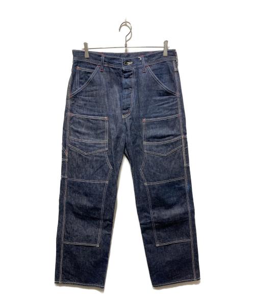 EIGHT G（エイトジー）EIGHT G (エイトジー) Double Knee Denim Painter's Pants インディゴ サイズ:34/34の古着・服飾アイテム