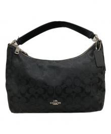 COACH（コーチ）の古着「シグネチャーショルダーバッグ」｜ブラック