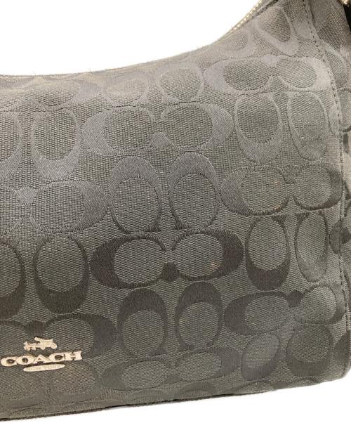 COACH（コーチ）COACH (コーチ) シグネチャーショルダーバッグ ブラックの古着・服飾アイテム