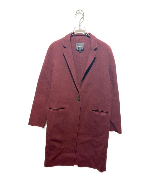 theory（セオリー）theory (セオリー) カシミヤ混コート ボルドー サイズ:Sの古着・服飾アイテム