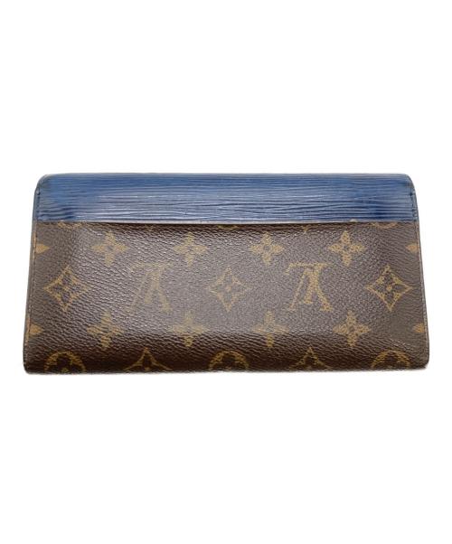 LOUIS VUITTON（ルイ ヴィトン）LOUIS VUITTON (ルイ ヴィトン) 長財布/ポルトフォイユ・マリールーロン アンディゴブルーの古着・服飾アイテム