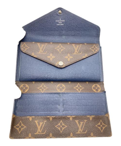LOUIS VUITTON（ルイ ヴィトン）LOUIS VUITTON (ルイ ヴィトン) 長財布/ポルトフォイユ・マリールーロン アンディゴブルーの古着・服飾アイテム