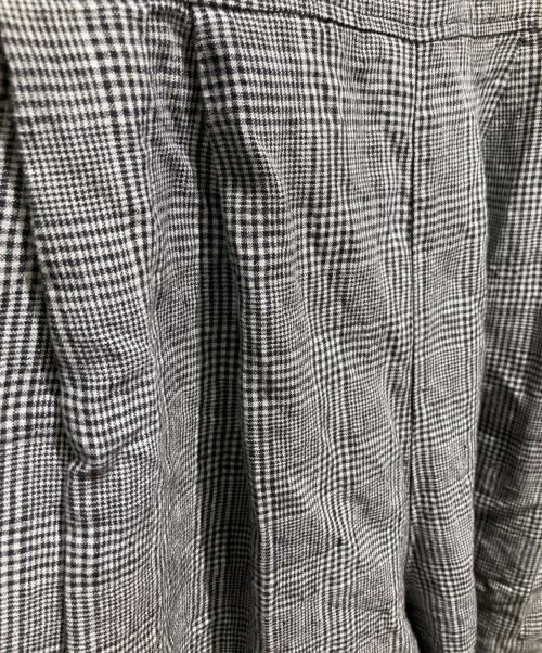 nest Robe（ネストローブ）nest Robe (ネストローブ) グレンチェックリネンサロペット グレー サイズ:FREEの古着・服飾アイテム