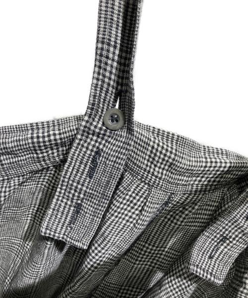 nest Robe（ネストローブ）nest Robe (ネストローブ) グレンチェックリネンサロペット グレー サイズ:FREEの古着・服飾アイテム