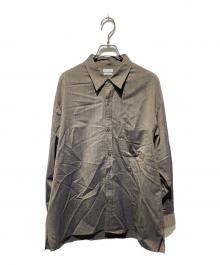 STEVEN ALAN（スティーブンアラン）の古着「LOOSE FIT TRO REGULAR COLLAR SHIRT」｜カーキ