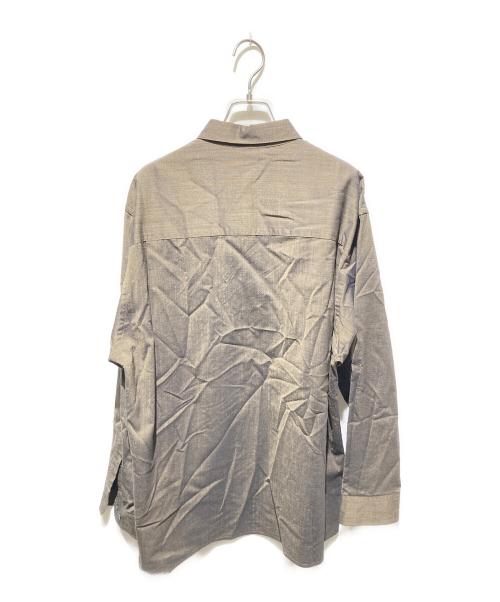 STEVEN ALAN（スティーブンアラン）STEVEN ALAN (スティーブンアラン) LOOSE FIT TRO REGULAR COLLAR SHIRT カーキ サイズ:Ｌの古着・服飾アイテム
