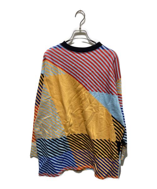 N.HOOLYWOOD（エヌ ハリウッド）N.HOOLYWOOD (エヌ ハリウッド) CREW NECK LONG SLEEVE/ボーダーカットソー マルチカラー サイズ:38の古着・服飾アイテム