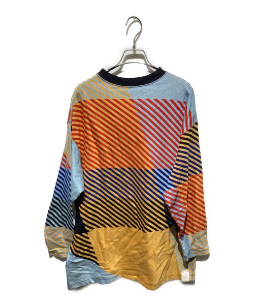 N.HOOLYWOOD（エヌ ハリウッド）N.HOOLYWOOD (エヌ ハリウッド) CREW NECK LONG SLEEVE/ボーダーカットソー マルチカラー サイズ:38の古着・服飾アイテム