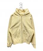 KAPTAIN SUNSHINEキャプテンサンシャイン）の古着「Stretch Bulky Sweat Frontzip Hoody」｜イエロー