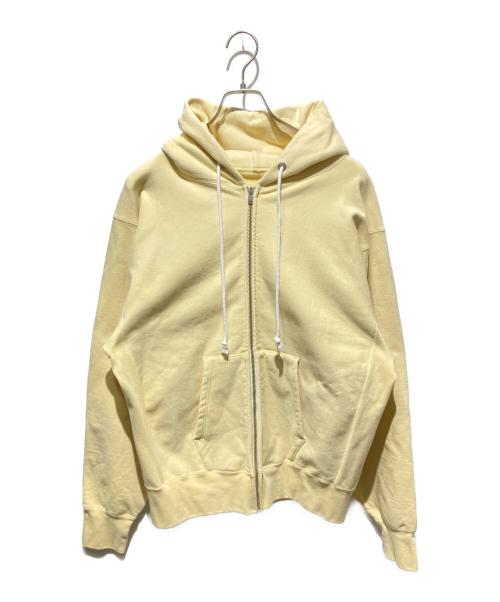 KAPTAIN SUNSHINE（キャプテンサンシャイン）KAPTAIN SUNSHINE (キャプテンサンシャイン) Stretch Bulky Sweat Frontzip Hoody イエロー サイズ:38の古着・服飾アイテム