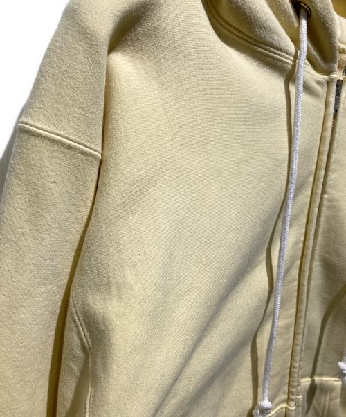 KAPTAIN SUNSHINE（キャプテンサンシャイン）KAPTAIN SUNSHINE (キャプテンサンシャイン) Stretch Bulky Sweat Frontzip Hoody イエロー サイズ:38の古着・服飾アイテム