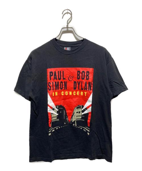giant（ジャイアント）giant (ジャイアント) paul simon & bob dylanバンドTシャツ ブラック サイズ:Ｌの古着・服飾アイテム