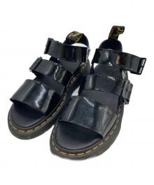Dr.Martens（ドクターマーチン）の古着「Gryphonエナメルサンダル」｜ブラック