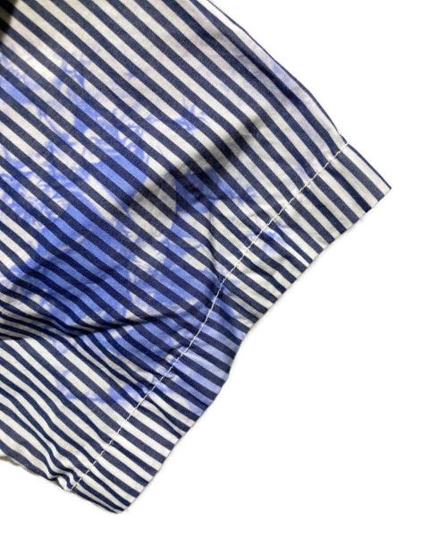 ZUCCA（ズッカ）ZUCCA (ズッカ) ムラ染めシャツワンピース ホワイト×ブルー サイズ:Mの古着・服飾アイテム