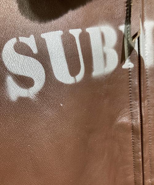 HOUSTON（ヒューストン）HOUSTON (ヒューストン) SUBCIETY (サブサエティ) TYPE G-1 フライトジャケット ブラウン サイズ:42Rの古着・服飾アイテム