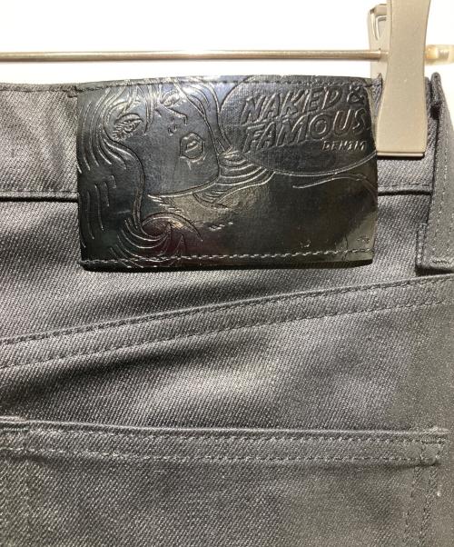 NAKED & FAMOUS DENIM（ネイキッドアンドフェイマスデニム）NAKED & FAMOUS DENIM (ネイキッドアンドフェイマスデニム) STACKED GUY コーティングデニムパンツ ブラック サイズ:29の古着・服飾アイテム