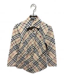 BURBERRY LONDON（バーバリーロンドン）の古着「ノバチェック柄シャツ」｜ベージュ