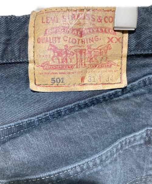 LEVI'S（リーバイス）LEVI'S (リーバイス) ボタンフライ ストレート ジーンズ ブラック サイズ:W31の古着・服飾アイテム