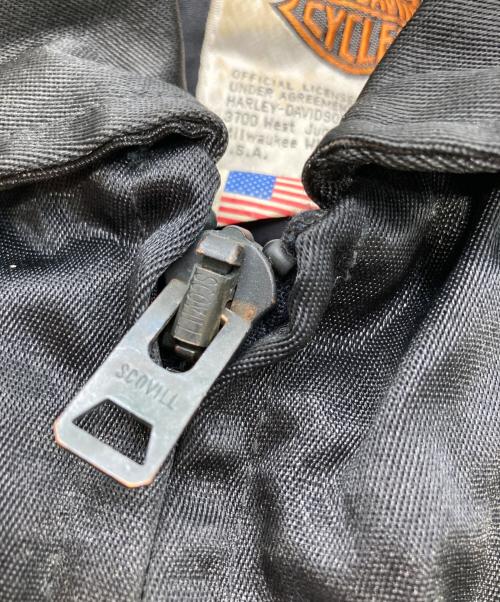HARLEY-DAVIDSON（ハーレーダビッドソン）HARLEY-DAVIDSON (ハーレーダビッドソン) フライトジャケット ブラック サイズ:Ｌの古着・服飾アイテム