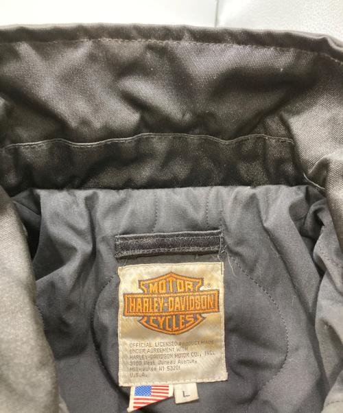 HARLEY-DAVIDSON（ハーレーダビッドソン）HARLEY-DAVIDSON (ハーレーダビッドソン) フライトジャケット ブラック サイズ:Ｌの古着・服飾アイテム