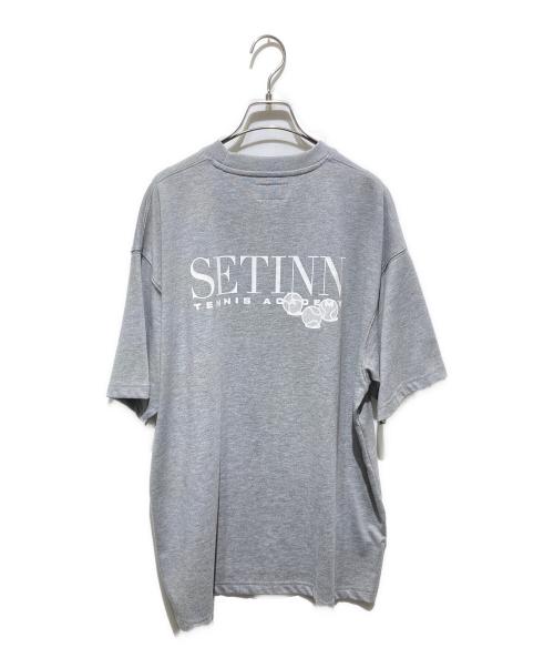 SETINN（セットイン）SETINN (セットイン) Academy TEE グレー サイズ:Ｌの古着・服飾アイテム