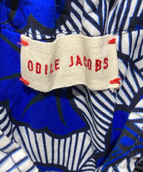 ODILE JACOBS（オディール ジェイコブス）ODILE JACOBS (オディール ジェイコブス) ネックギャザーワンピース ブルー サイズ:不明の古着・服飾アイテム