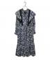 ne quittez pas (ヌキテパ) STRIPE FLOWER PRINT FRILL DRESS ブラック サイズ:S：10000円