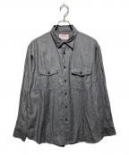 FILSONフィルソン）の古着「26ss Chambray Work Shirt Black Pigment Produced by 金子恵治」｜グレー
