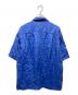 CAHLUMN (カウラム) Linen Open Collar Shirt ブルー サイズ:Ｌ：8000円