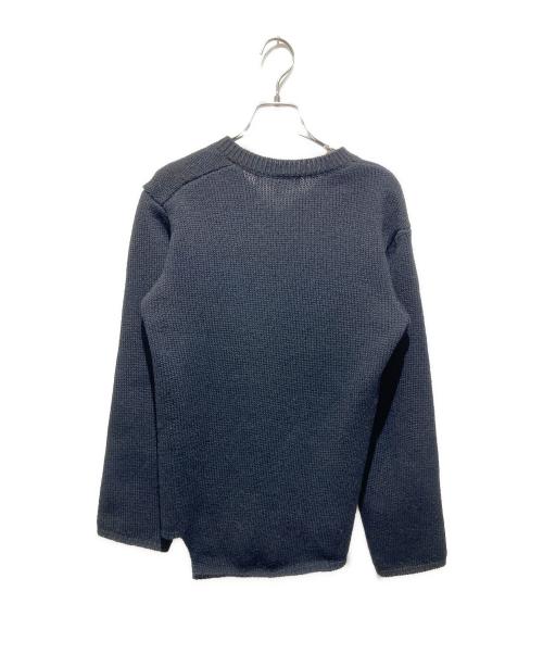 COMME des GARCONS SHIRT（コムデギャルソンシャツ）COMME des GARCONS SHIRT (コムデギャルソンシャツ) 14AW Vネックアシンメトリーウールニット ブラック サイズ:XSの古着・服飾アイテム