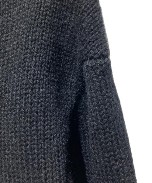 COMME des GARCONS SHIRT（コムデギャルソンシャツ）COMME des GARCONS SHIRT (コムデギャルソンシャツ) 14AW Vネックアシンメトリーウールニット ブラック サイズ:XSの古着・服飾アイテム