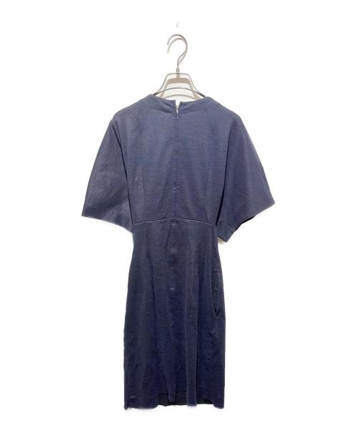 TOGA ARCHIVES（トーガアーカイブス）TOGA ARCHIVES (トーガアーカイブス) リネン混半袖ワンピース ネイビー サイズ:3の古着・服飾アイテム