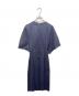 TOGA ARCHIVES (トーガアーカイブス) リネン混半袖ワンピース ネイビー サイズ:3：6000円