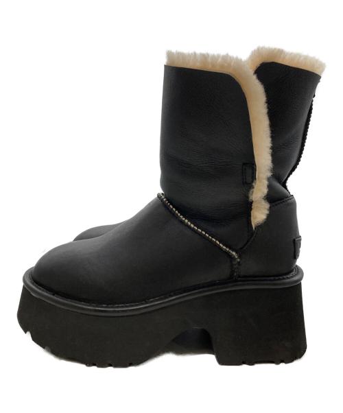 UGG（アグ）UGG (アグ) Esmee Leather Boot/エスミーレザーブーツ ブラック サイズ:24ｃｍの古着・服飾アイテム