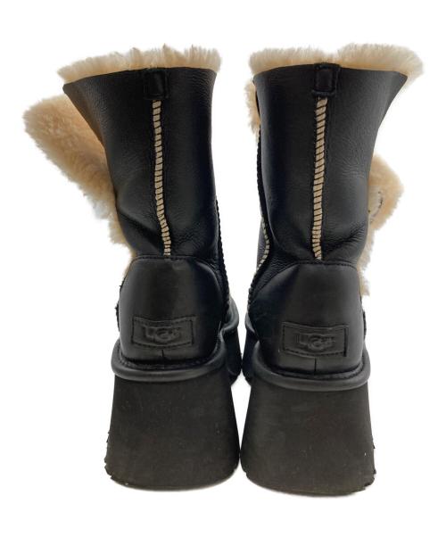 UGG（アグ）UGG (アグ) Esmee Leather Boot/エスミーレザーブーツ ブラック サイズ:24ｃｍの古着・服飾アイテム