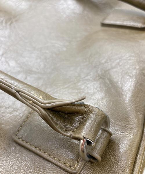 GRAIN（グレイン）GRAIN (グレイン) 2WAYヴィンテージチュールminiボストン カーキの古着・服飾アイテム