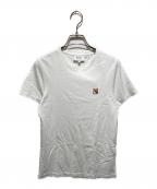 maison kitsuneメゾンキツネ）の古着「プリントTシャツ/FOX HEAD PATCH REGULAR TEE」｜ホワイト