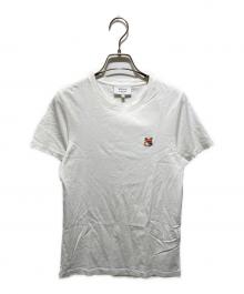 maison kitsune（メゾンキツネ）の古着「プリントTシャツ/FOX HEAD PATCH REGULAR TEE」｜ホワイト