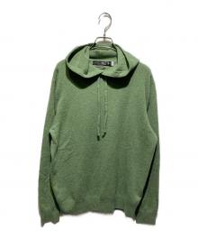 RLX RALPH LAUREN（アールエルエックスラルフローレン）の古着「カシミヤニットパーカー」｜グリーン