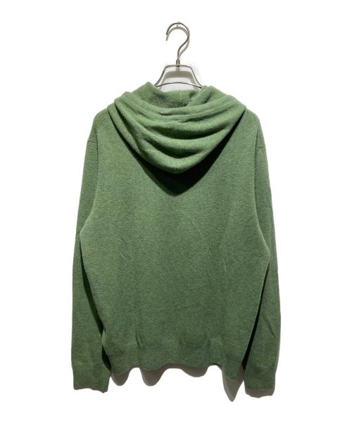 RLX RALPH LAUREN（アールエルエックスラルフローレン）RLX RALPH LAUREN (アールエルエックスラルフローレン) カシミヤニットパーカー グリーン サイズ:Mの古着・服飾アイテム