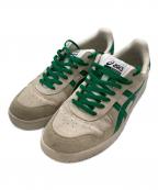 asicsアシックス）の古着「JAPAN PRO skateboarding/ローカットスニーカー」｜グリーン×ベージュ