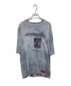 HERON PRESTONヘロンプレストン）の古着「worldwide loveTシャツ」｜グレー