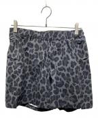 ranorラナー）の古着「LEOPARD MIDDLE SHORTS/レオパードハーフパンツ」｜グレー