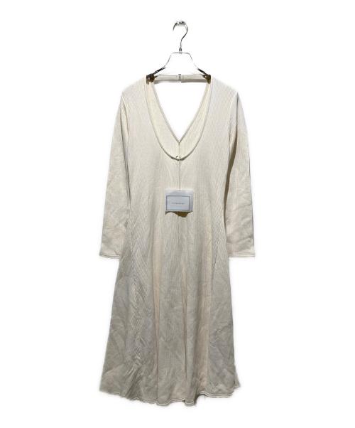 Priv. Spoons Club（プライベートスプーンズクラブ）Priv. Spoons Club (プライベートスプーンズクラブ) rib open back dress/リブオープンバックドレス ホワイト サイズ:FREE 未使用品の古着・服飾アイテム