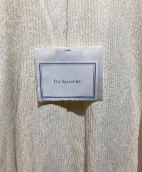 Priv. Spoons Club（プライベートスプーンズクラブ）Priv. Spoons Club (プライベートスプーンズクラブ) rib open back dress/リブオープンバックドレス ホワイト サイズ:FREE 未使用品の古着・服飾アイテム