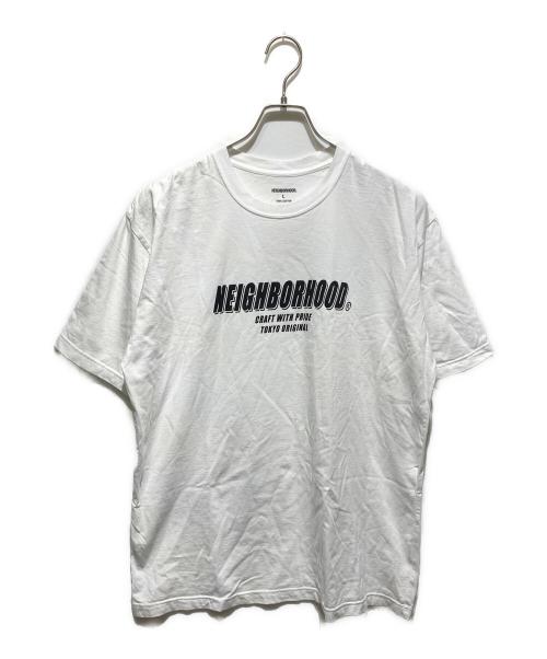 NEIGHBORHOOD（ネイバーフッド）NEIGHBORHOOD (ネイバーフッド) プリントTシャツ ホワイト サイズ:Lの古着・服飾アイテム