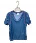 CITYSHOP（シティショップ）の古着「ベロアカットソー/BICOLOR VELVET T SHIRT」｜ネイビー